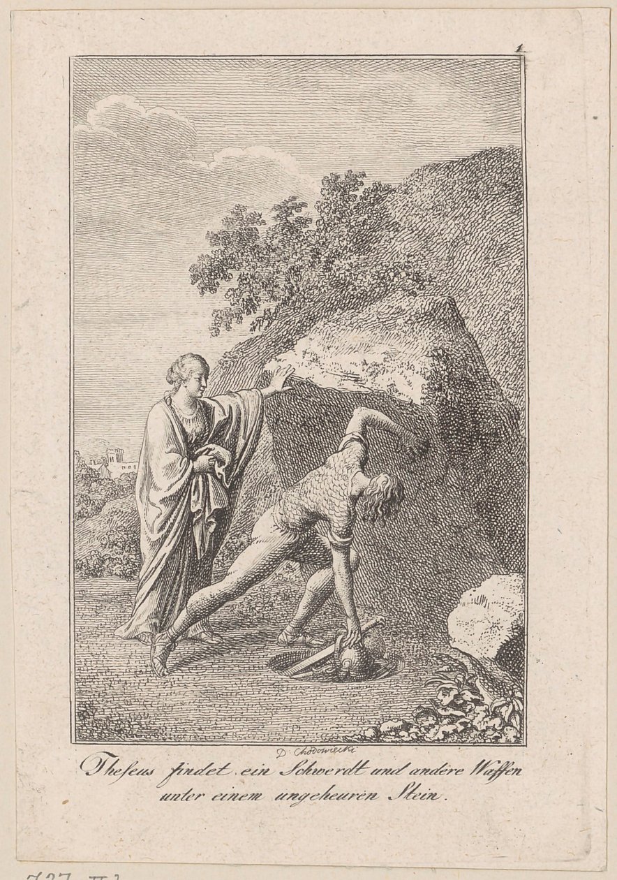 Thésée trouve une épée et d