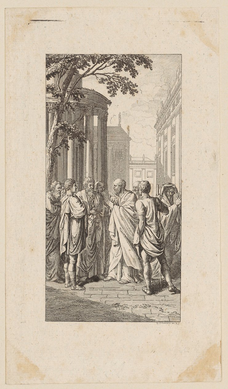 Gravure de titre pour la « Philosophie pratique » de Basedow - Daniel Nikolaus Chodowiecki