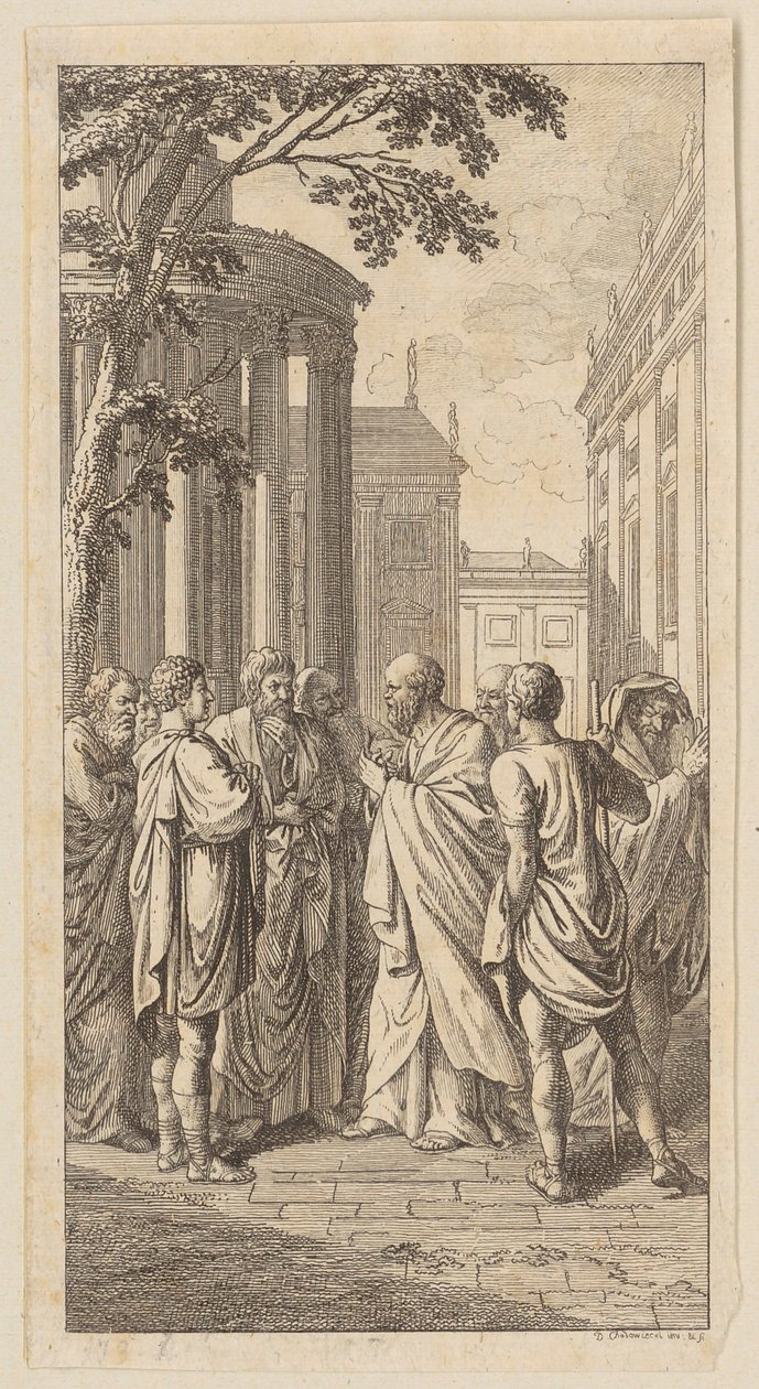 Gravure de frontispice pour la « Philosophie pratique » de Basedow - Daniel Nikolaus Chodowiecki