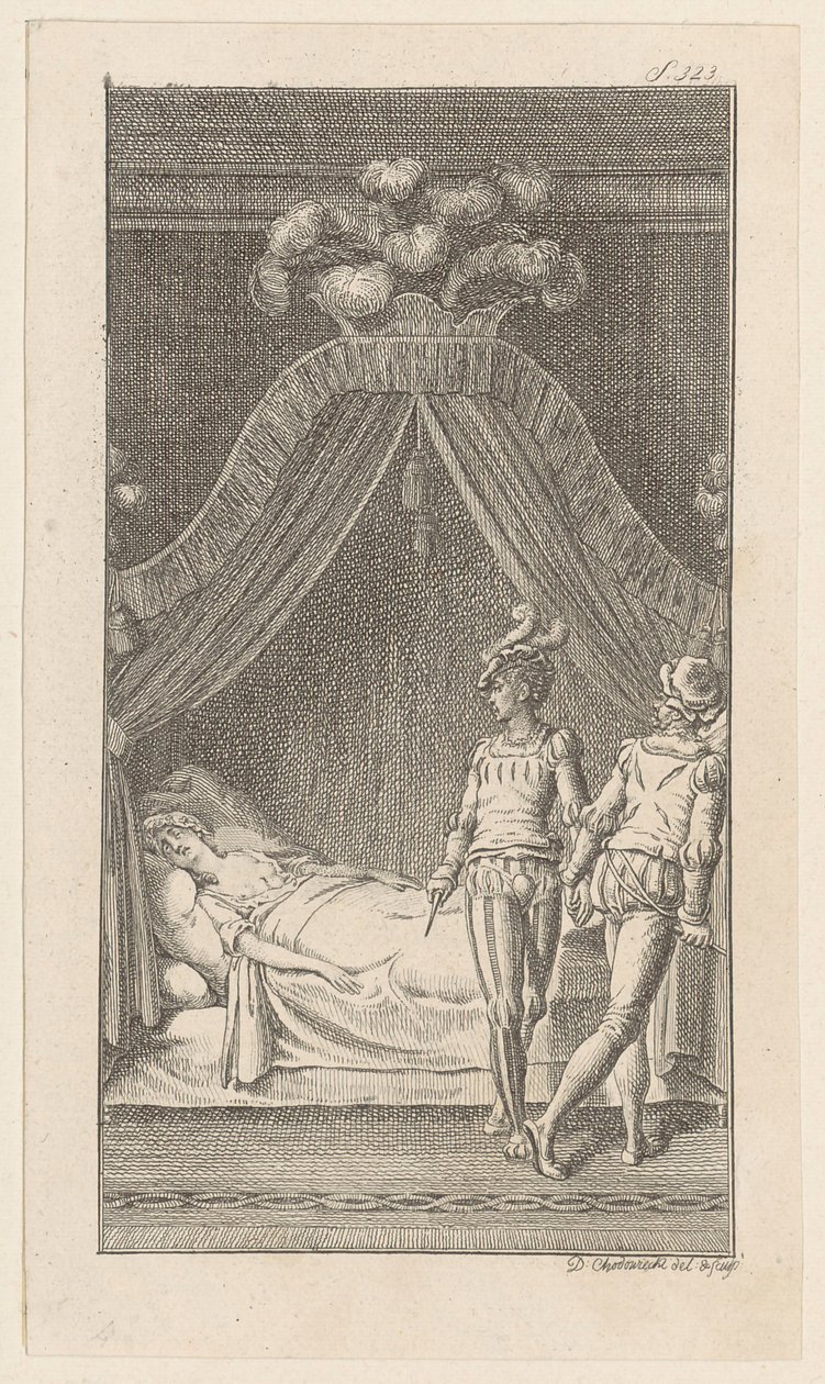 Gravure de titre pour les « Esquisses » de Meissner, quatrième recueil - Daniel Nikolaus Chodowiecki
