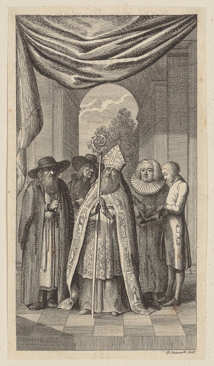 Gravure de titre pour le «Carl von Carlsberg» de Salzmann, quatrième partie - Daniel Nikolaus Chodowiecki