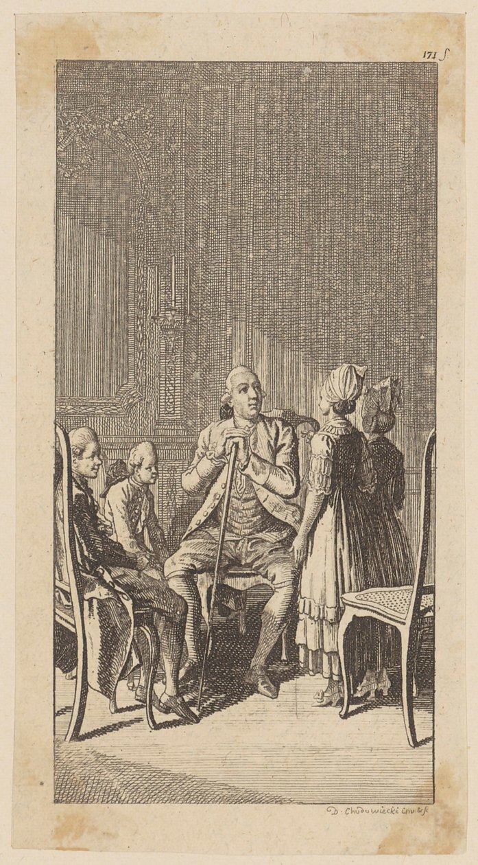 Gravure sur cuivre illustrant la couverture de « Kinderspiele » de Schummel - Daniel Nikolaus Chodowiecki