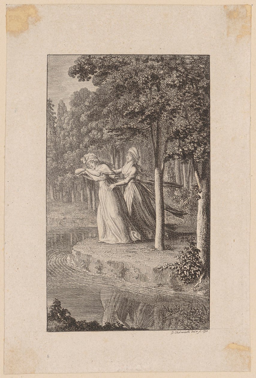 Gravure de titre de la « Leipziger Monatschrift » de 1794 - Daniel Nikolaus Chodowiecki