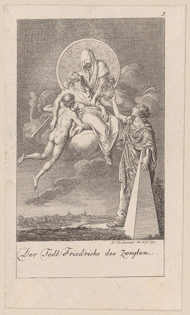 Mort de Frédéric II, planche 5 de la série «Six grands événements de l