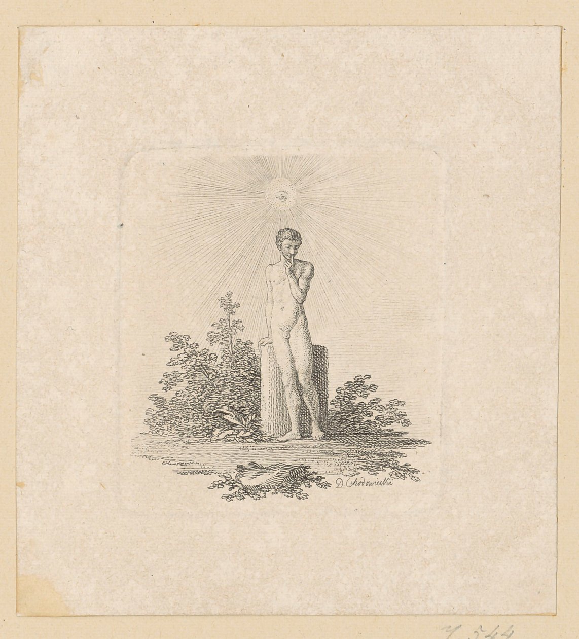 Vignette pour une élégie sur la femme de Chodowiecki - Daniel Nikolaus Chodowiecki