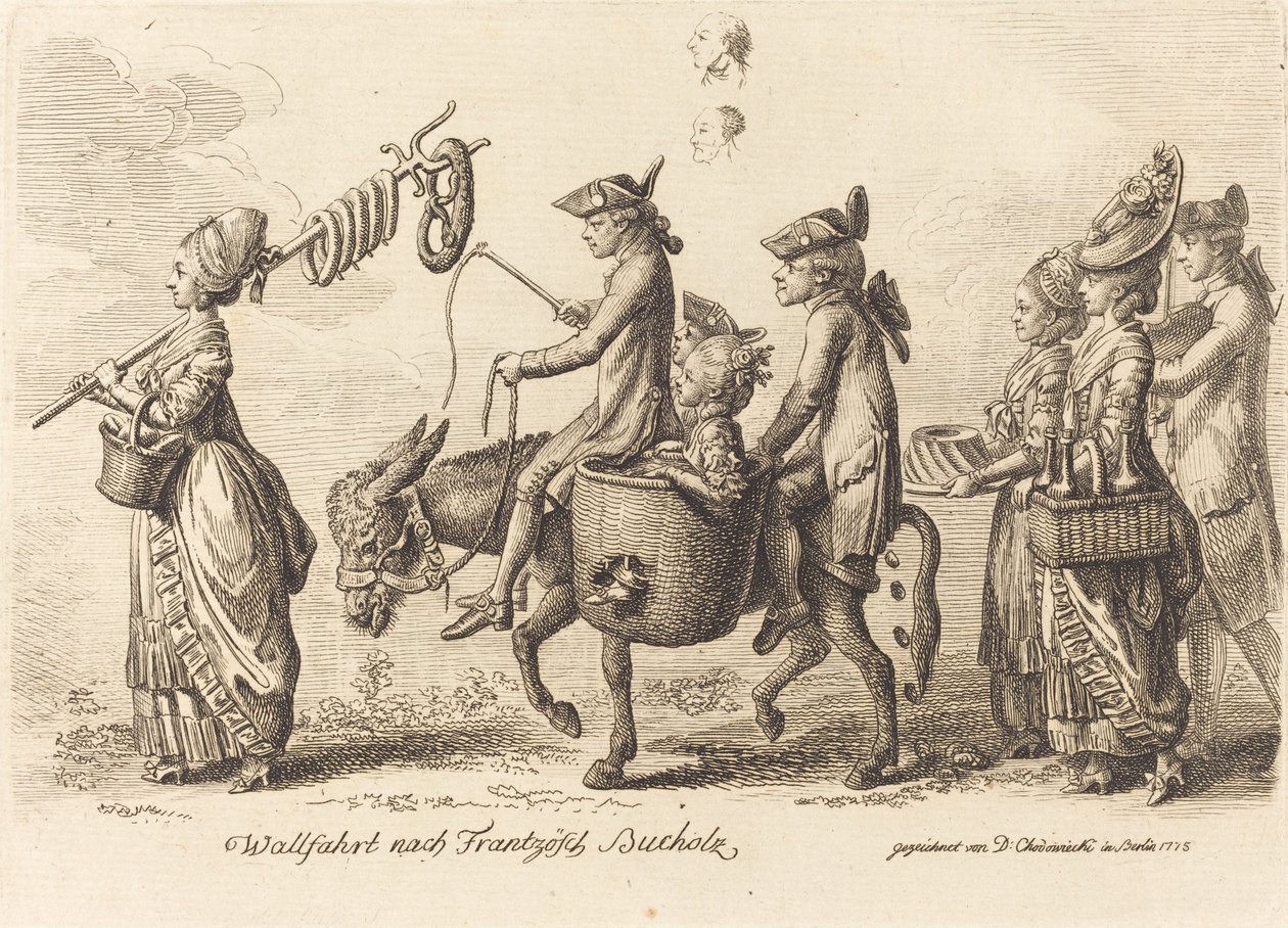 Pèlerinage à Bucholz Français - Daniel Nikolaus Chodowiecki