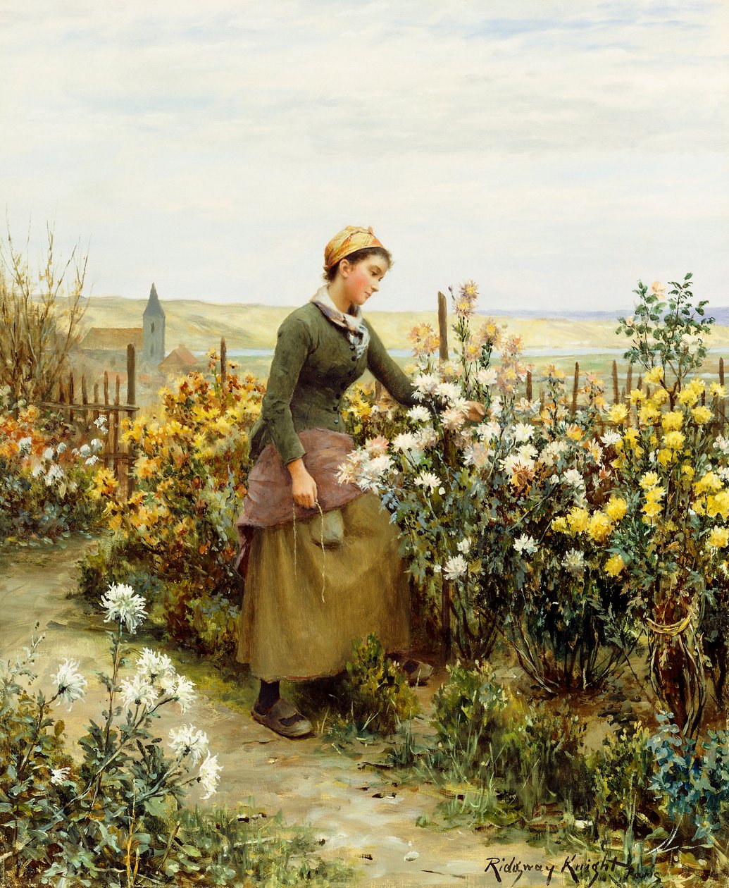 La fille du jardinier - Daniel Ridgway Knight