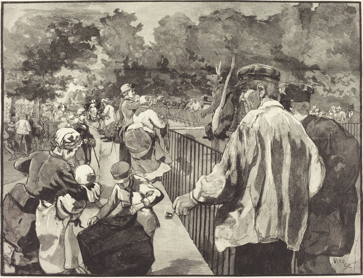 Au Jardin des Plantes, 1889 - Daniel Urrabieta Vierge