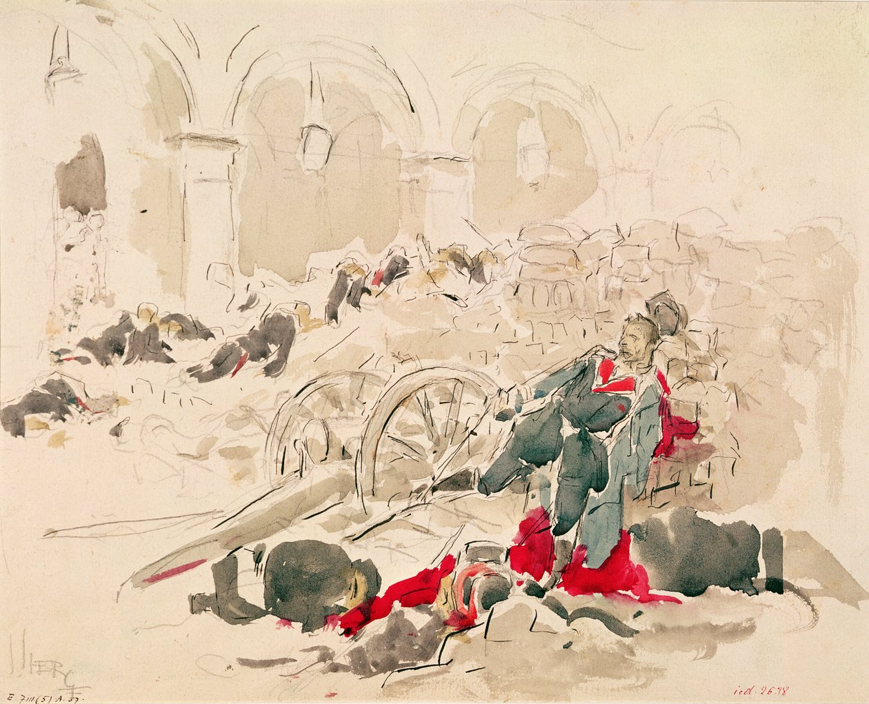 Barricade sur la rue de Rivoli pendant la Commune de Paris - Daniel Urrabieta Vierge