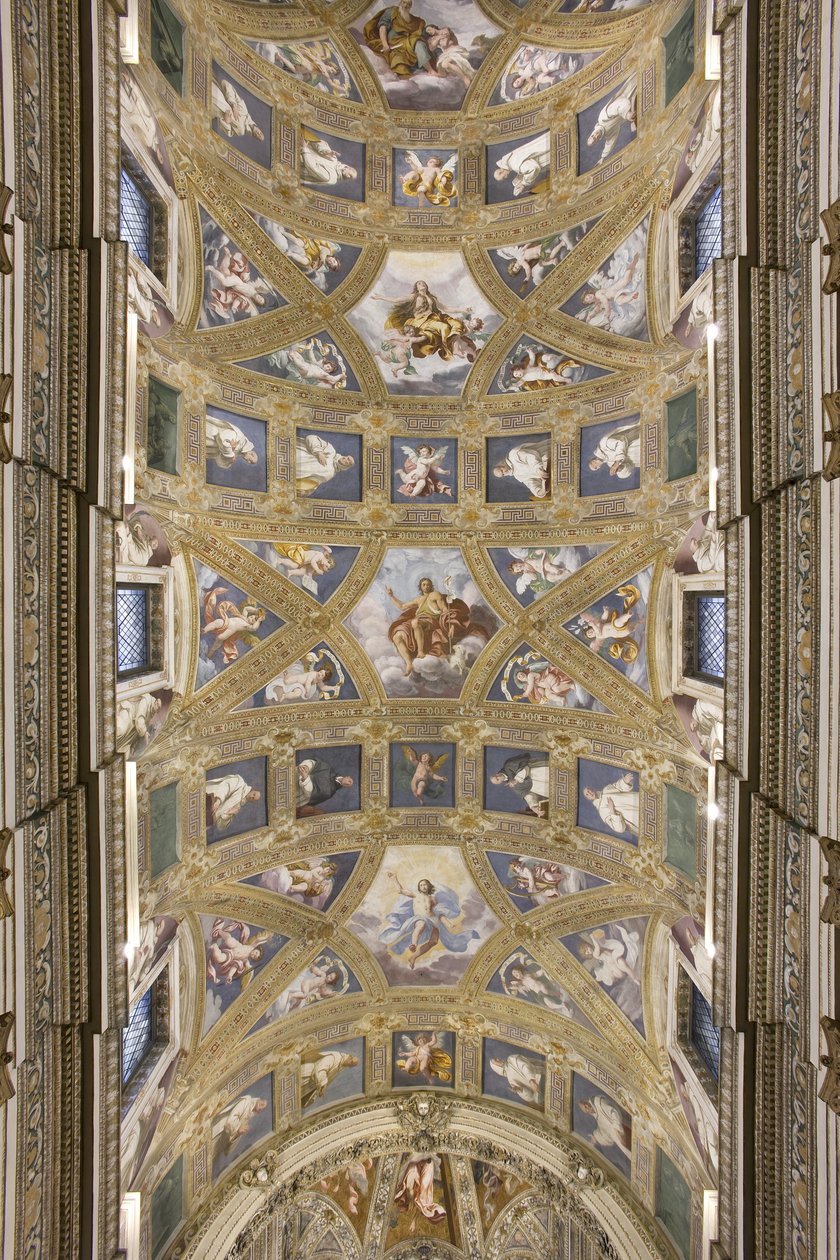 Voûte de la nef centrale, Église de S. Maria Assunta - Daniele Crespi