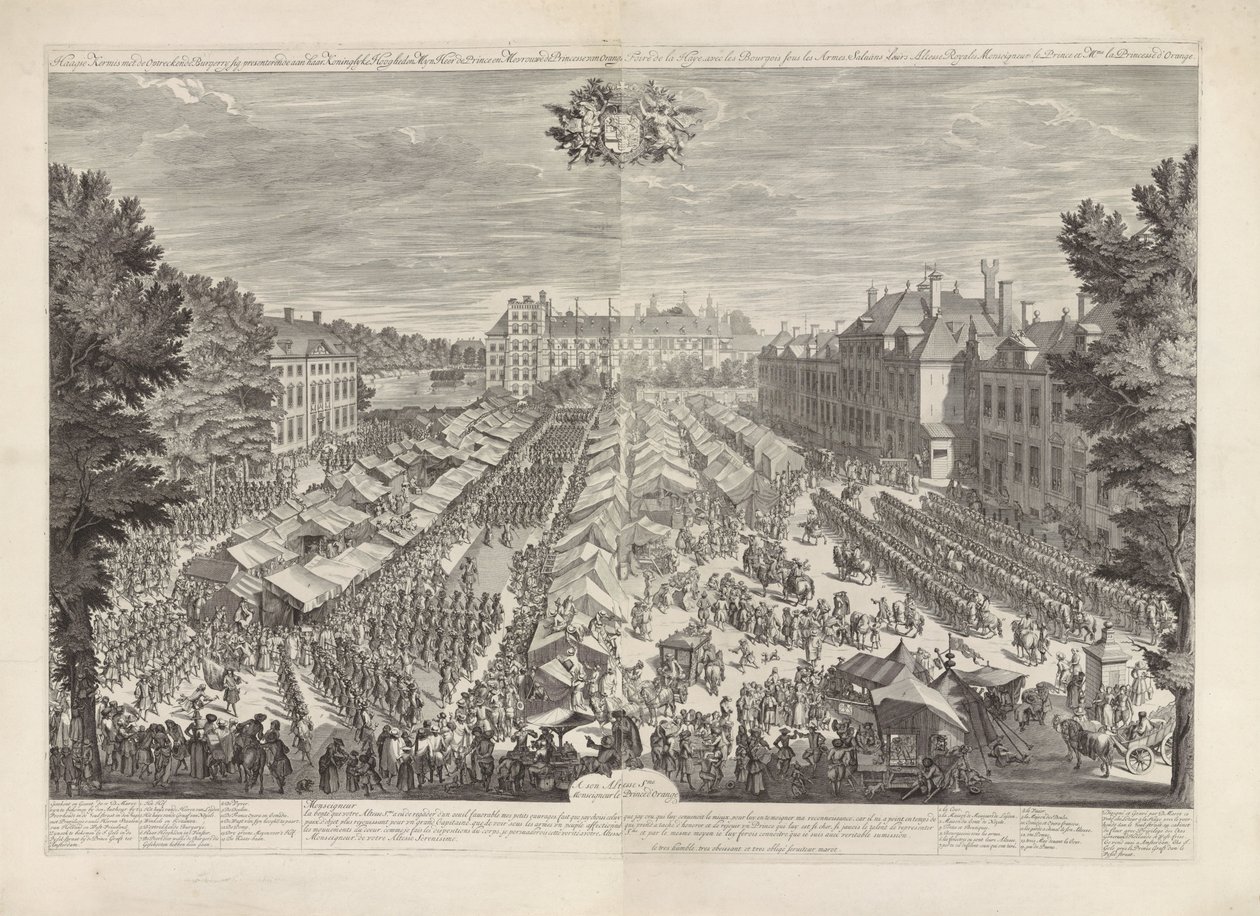 Foire de La Haye avec le prince et la princesse d