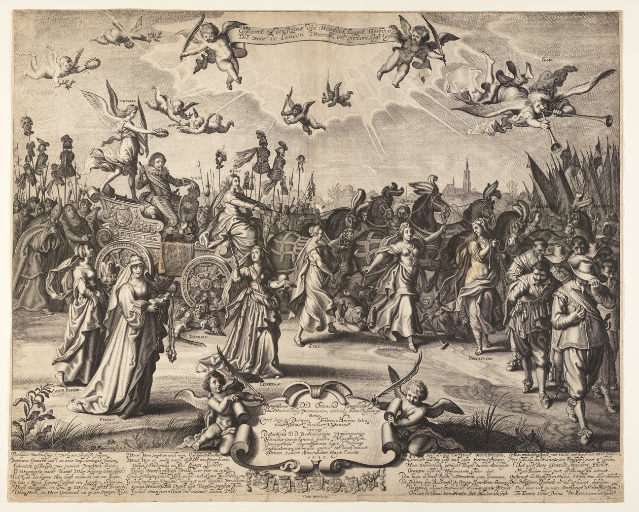 La voiture triomphale du prince Hendrik d