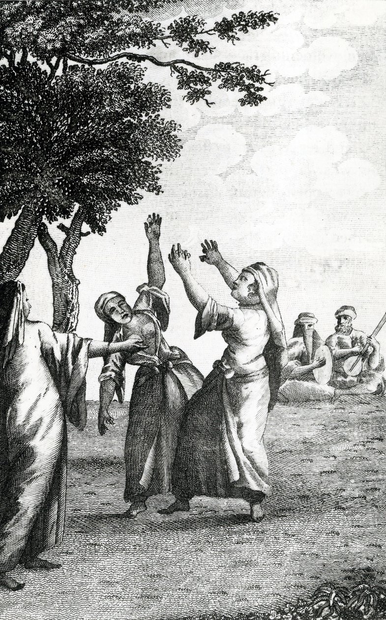 Danseuses en Égypte, tiré des Voyages de Niebuhr à travers l