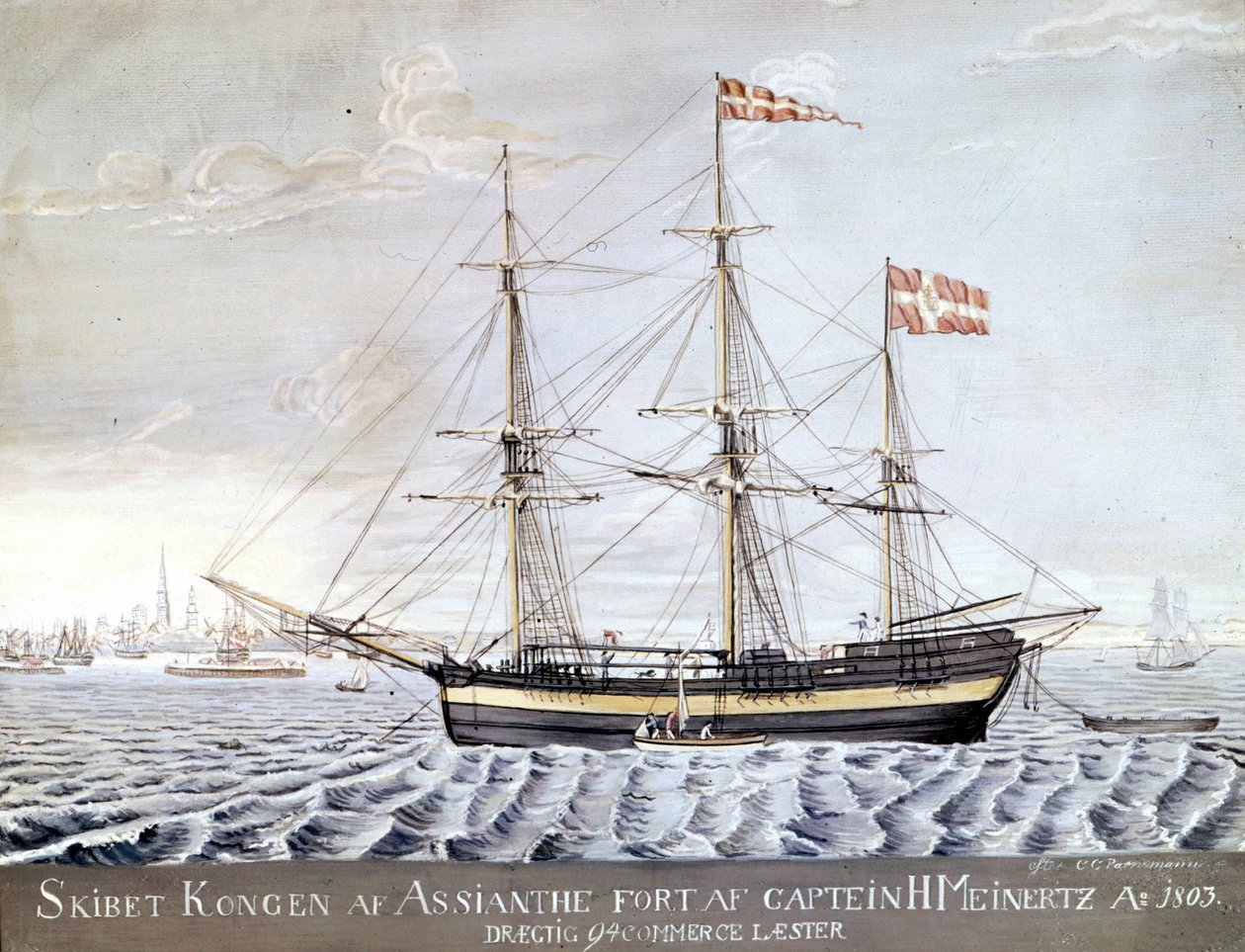Navire « Konigen of Asian » 1803. Musée Maritime d