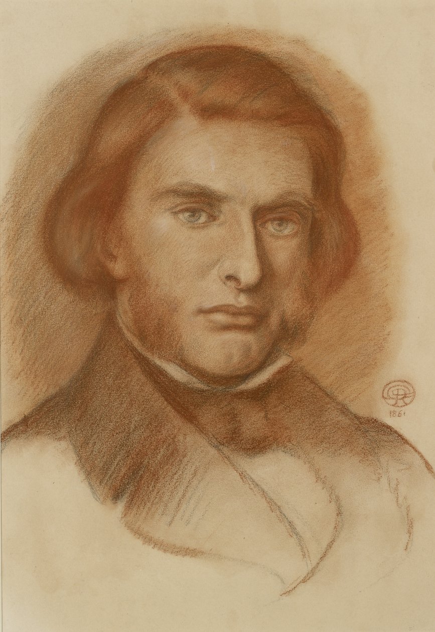 Portrait de John Ruskin, 1861 - Dante Gabriel Charles Rossetti