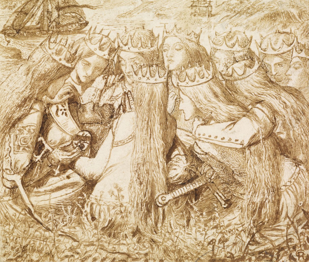 Design pour Moxons Tennyson - Dante Gabriel Charles Rossetti