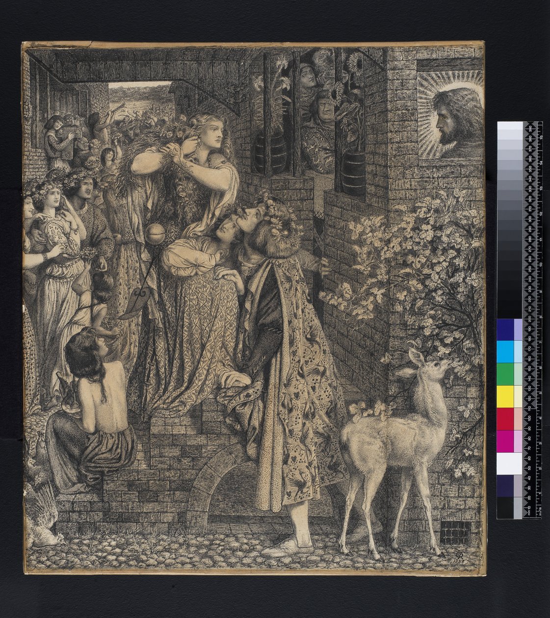 Marie-Madeleine à la porte de Simon le Pharisien, 1853-9 - Dante Gabriel Charles Rossetti