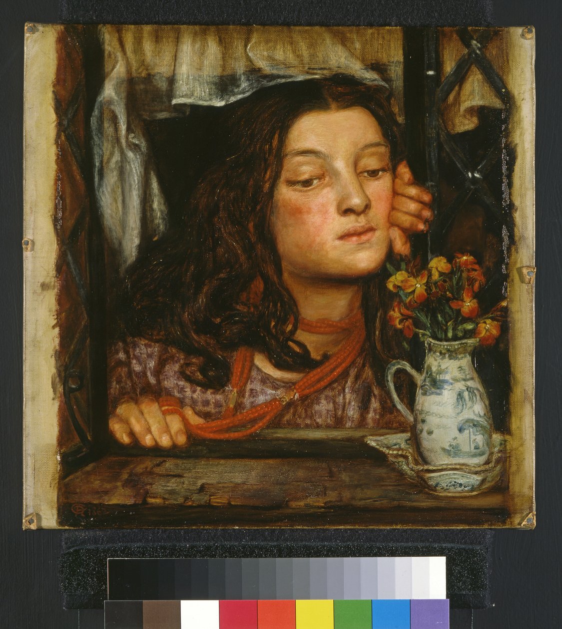 Fille à une grille, 1862 - Dante Gabriel Charles Rossetti