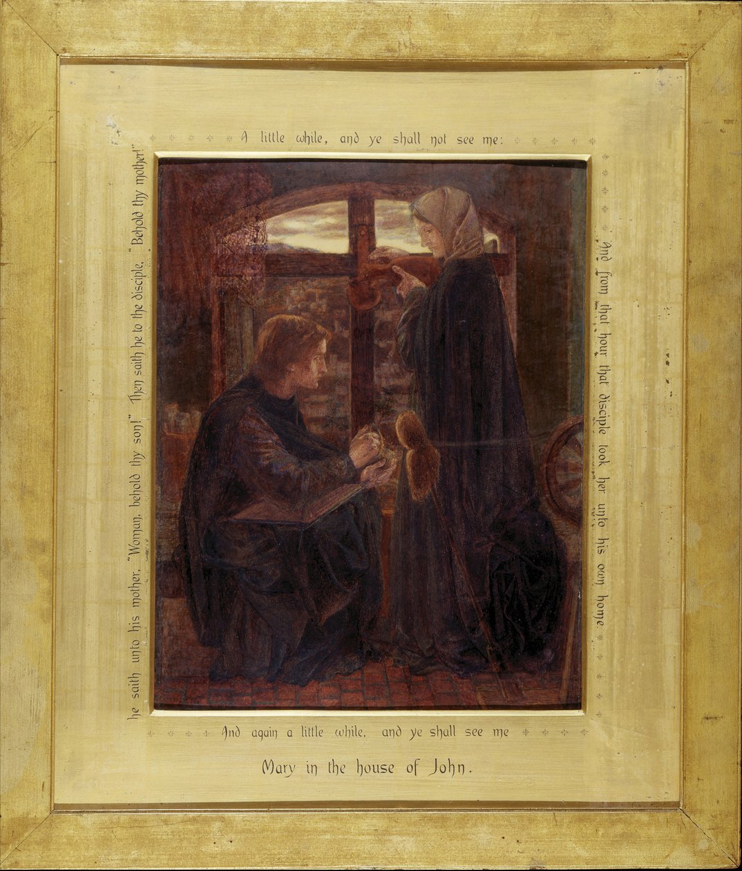 Marie dans la maison de Saint Jean - Dante Gabriel Charles Rossetti