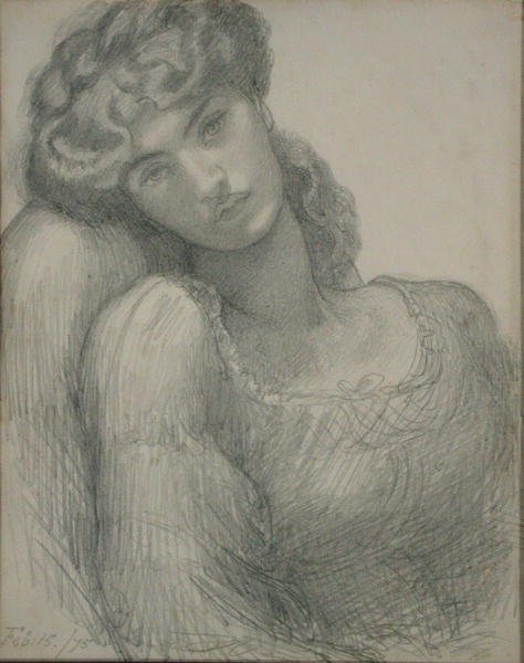 Mme Morris (1839-1914) - Dante Gabriel Charles Rossetti