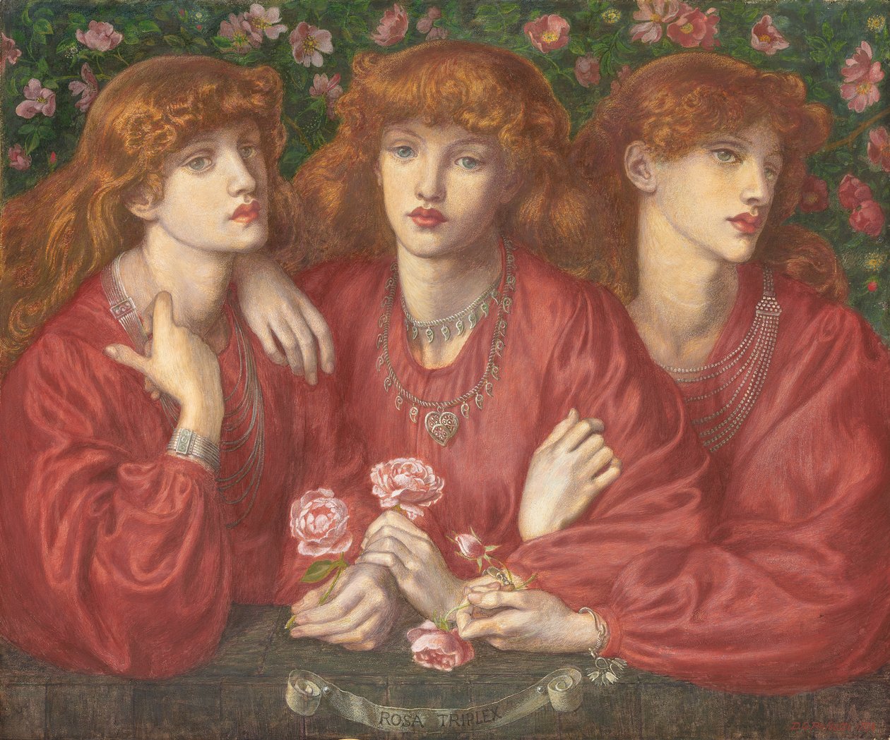 Rosa Triplex : Un triple portrait de May Morris - Dante Gabriel Charles Rossetti