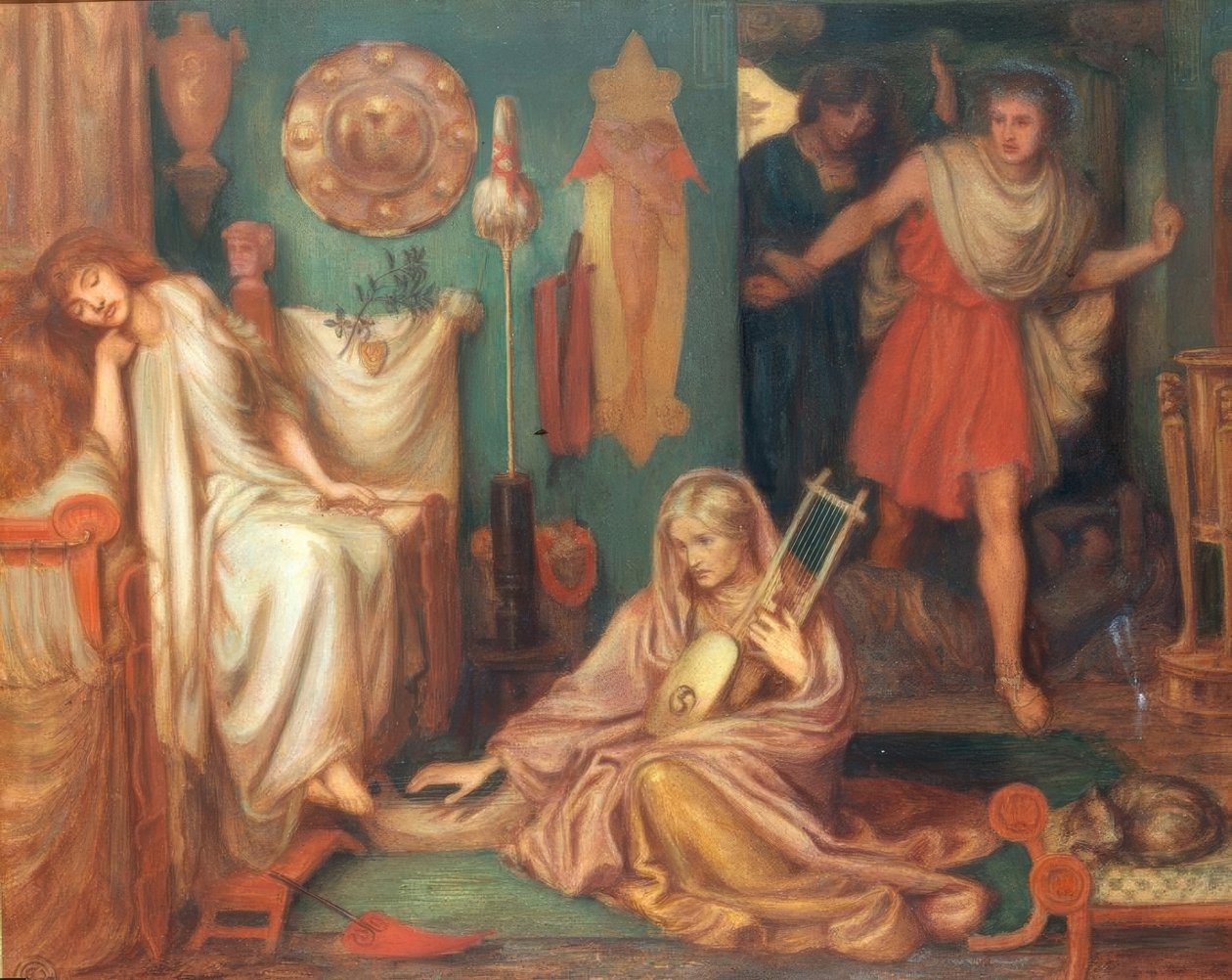 Le retour de Tibulle à Délia - Dante Gabriel Charles Rossetti
