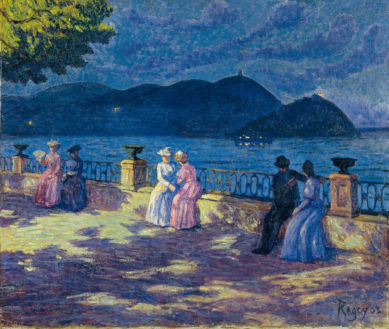 La Concha, nocturne - Darío de Regoyos