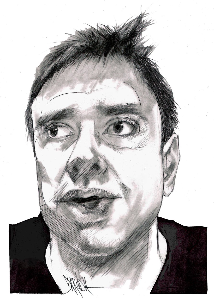 Alessandro Di Battista, 2023 (dessin numérique au crayon de couleur) - Dariush Radpour