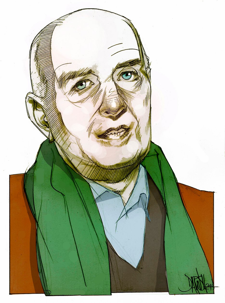 John Testori, 2013 (dessin numérique au crayon de couleur) - Dariush Radpour