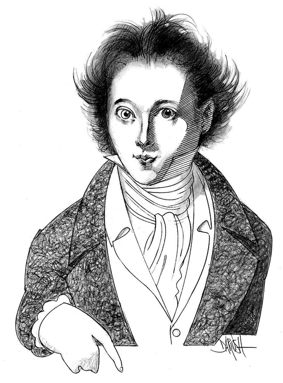 Vincenzo Bellini, 2011 (dessin au crayon) - Dariush Radpour