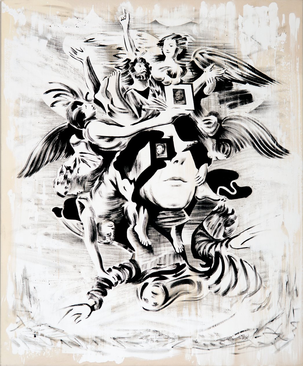 Adoration émoussée, 2018 (huile sur toile) - Darren Coffield