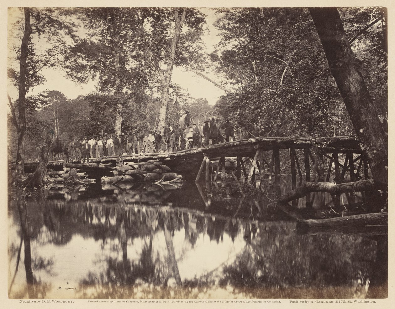 Pont militaire sur la Chickahominy - David B. Woodbury