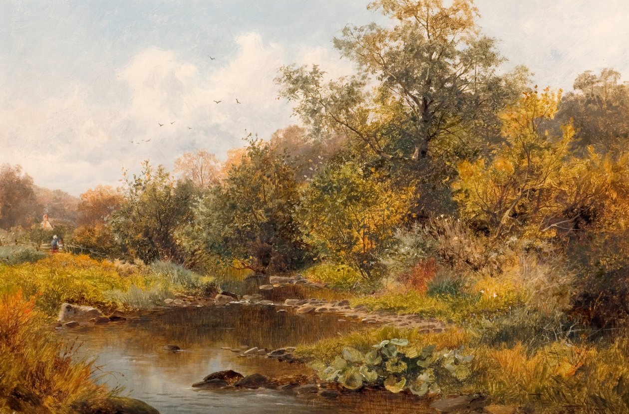 Ruisseau à Old Storridge, Worcestershire, 1879 - David Bates
