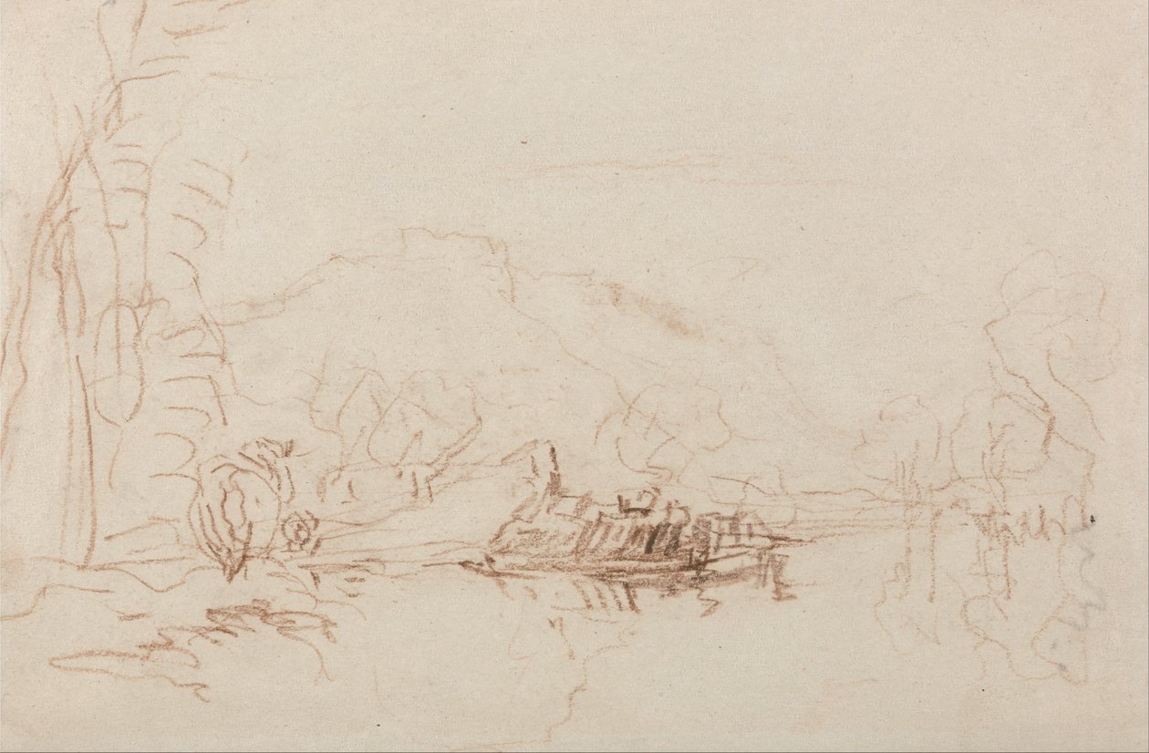 Scène de rivière - David Cox
