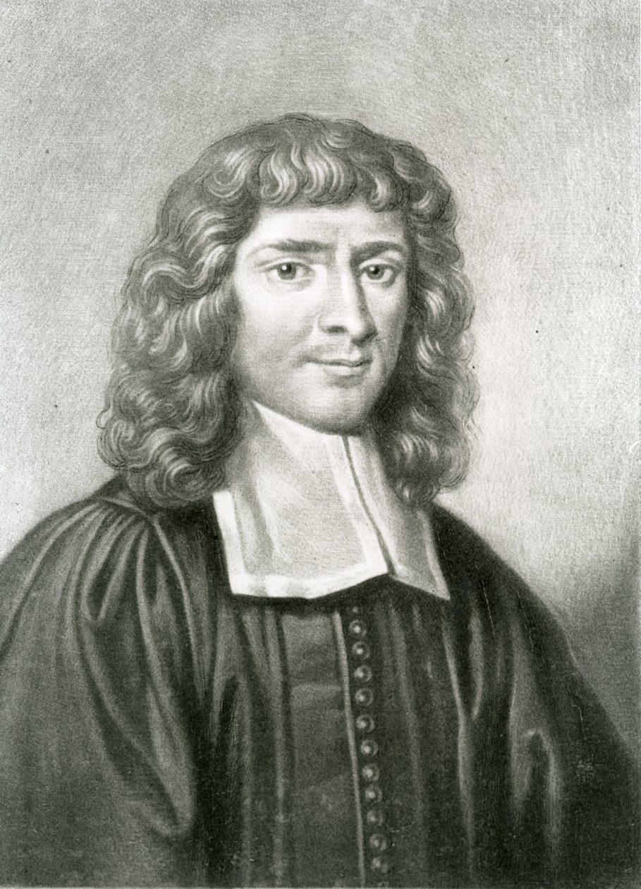 Portrait du Dr Isaac Barrow (1630-77) gravé par Richard Earlom (1743-1822) de 