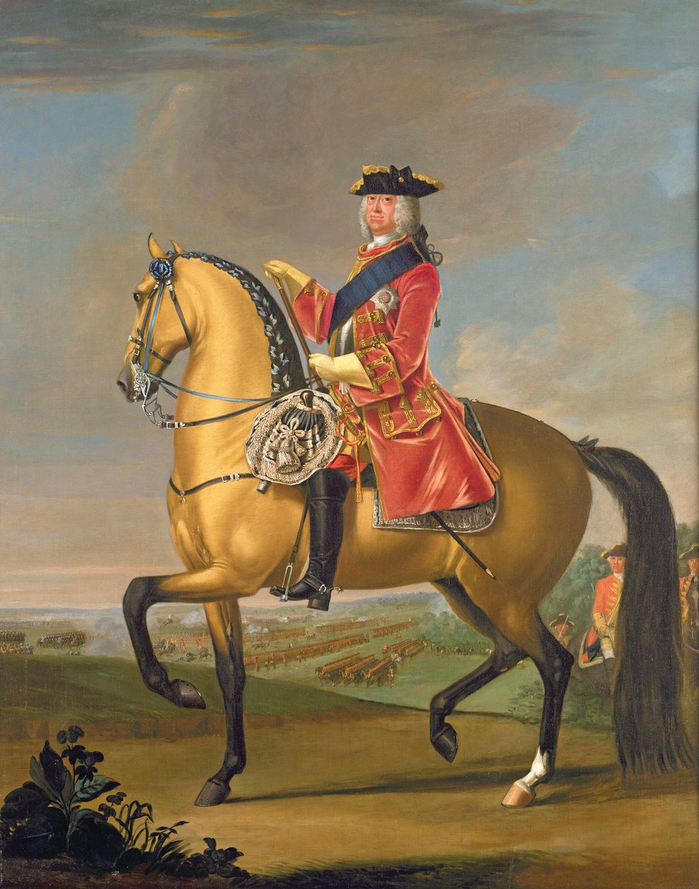 George II à la bataille de Dettingen - David Morier