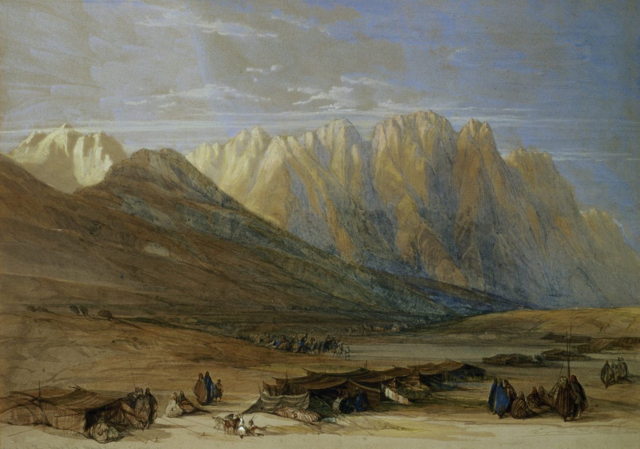 Campement de la tribu des Outad-Saïd, Mont Sinaï, 1839 - David Roberts