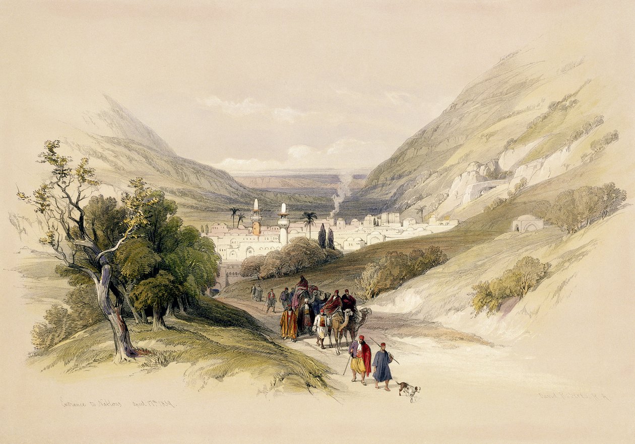 Entrée de Naplouse, 17 avril 1839, planche 41 du volume I de 