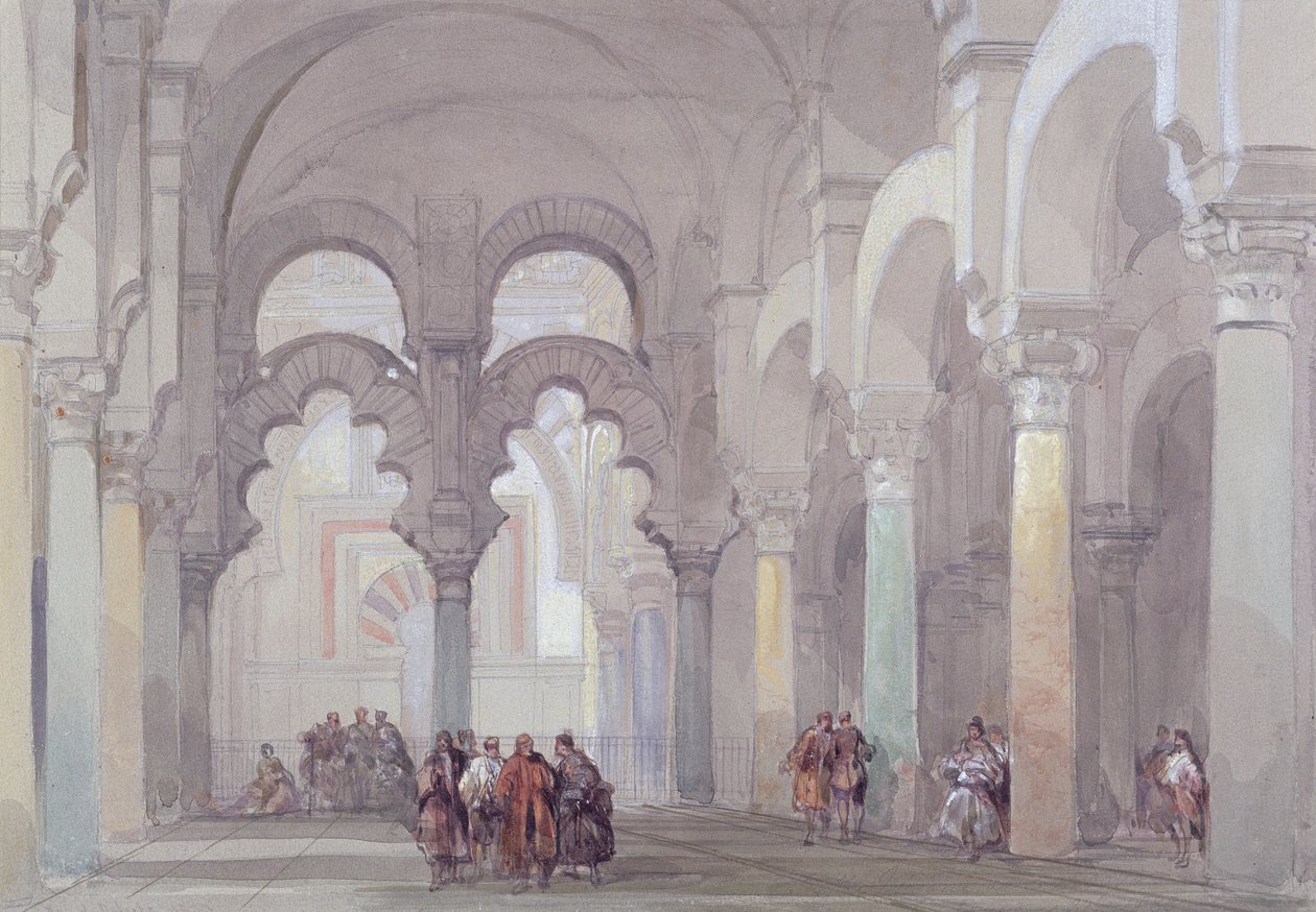 La mosquée de Cordoue, 1833 - David Roberts