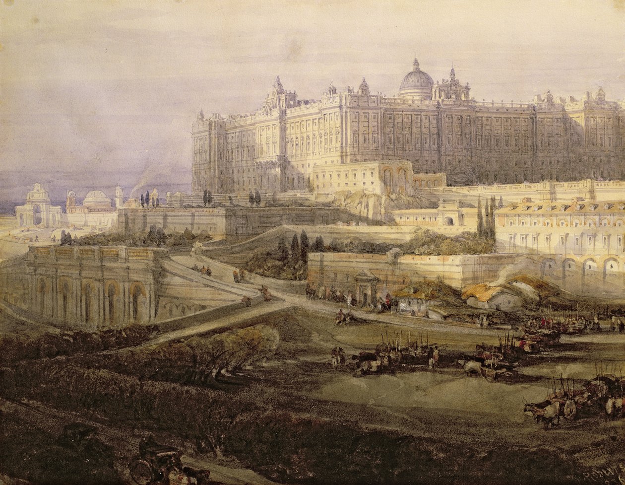 Le Palais Royal, Madrid - David Roberts