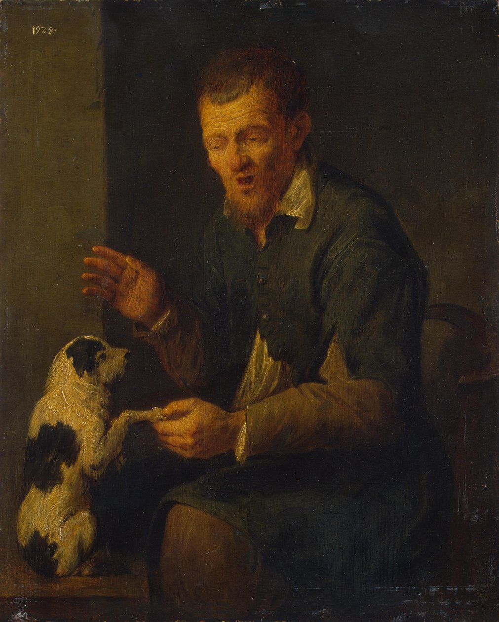 Paysanne avec un chien - David Ryckaert