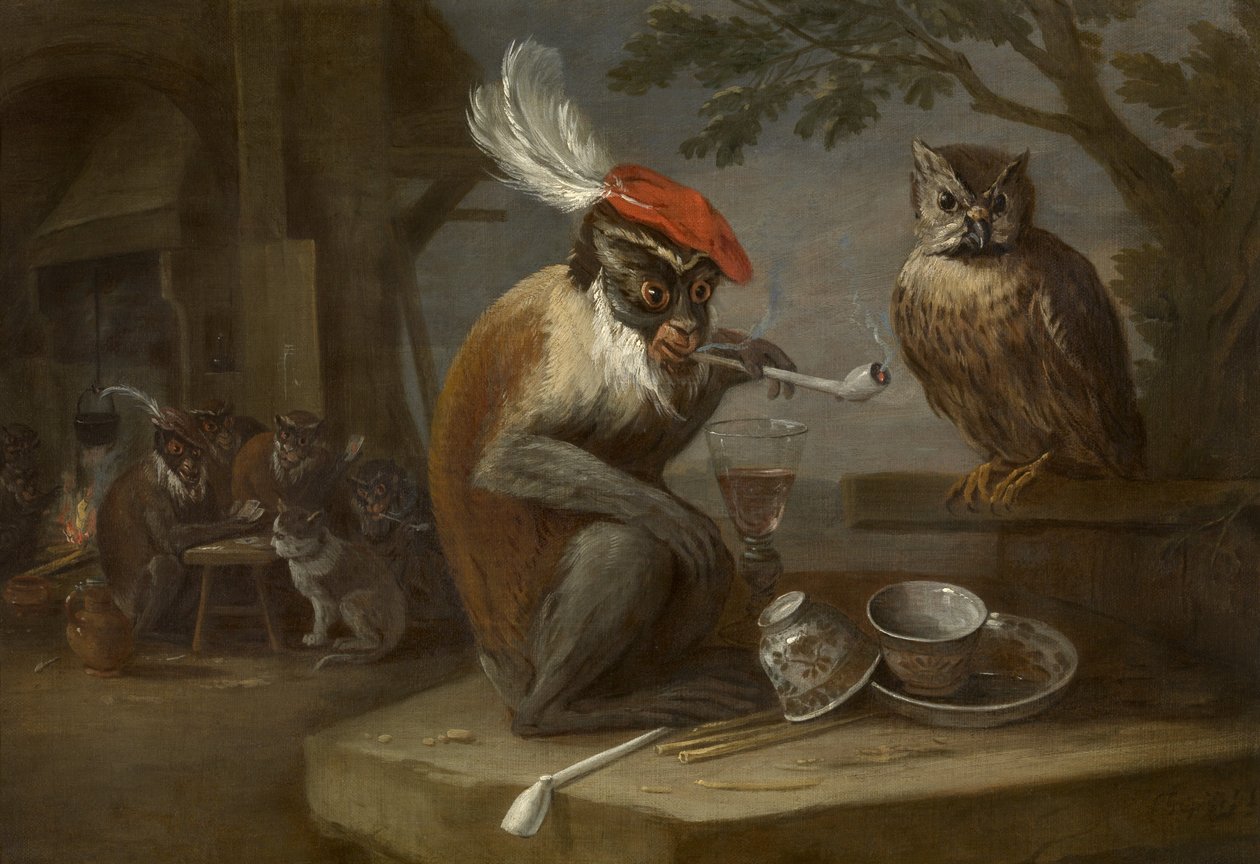 Tour de singe - David Teniers the Younger
