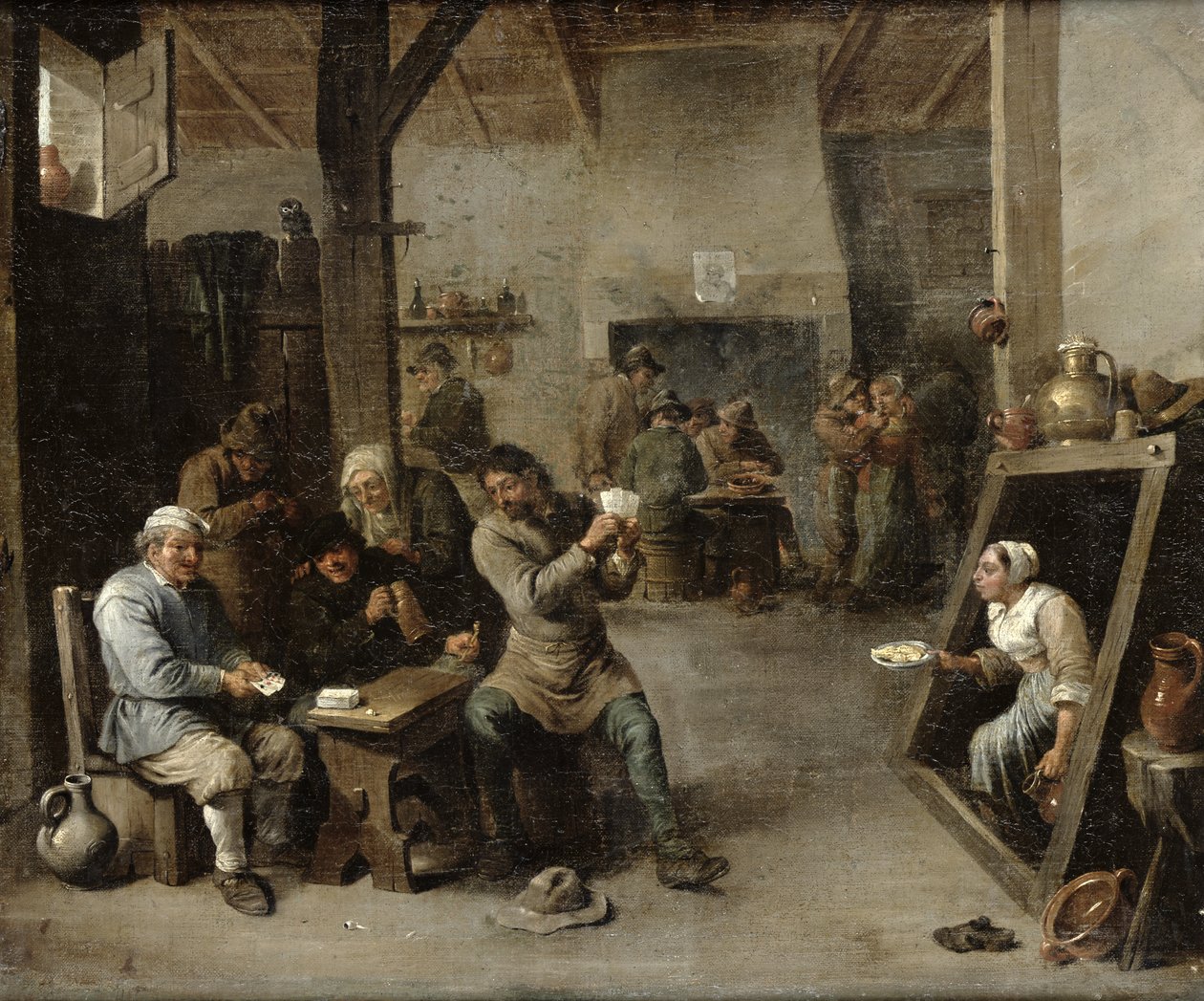 Les joueurs de cartes - David Teniers the Younger