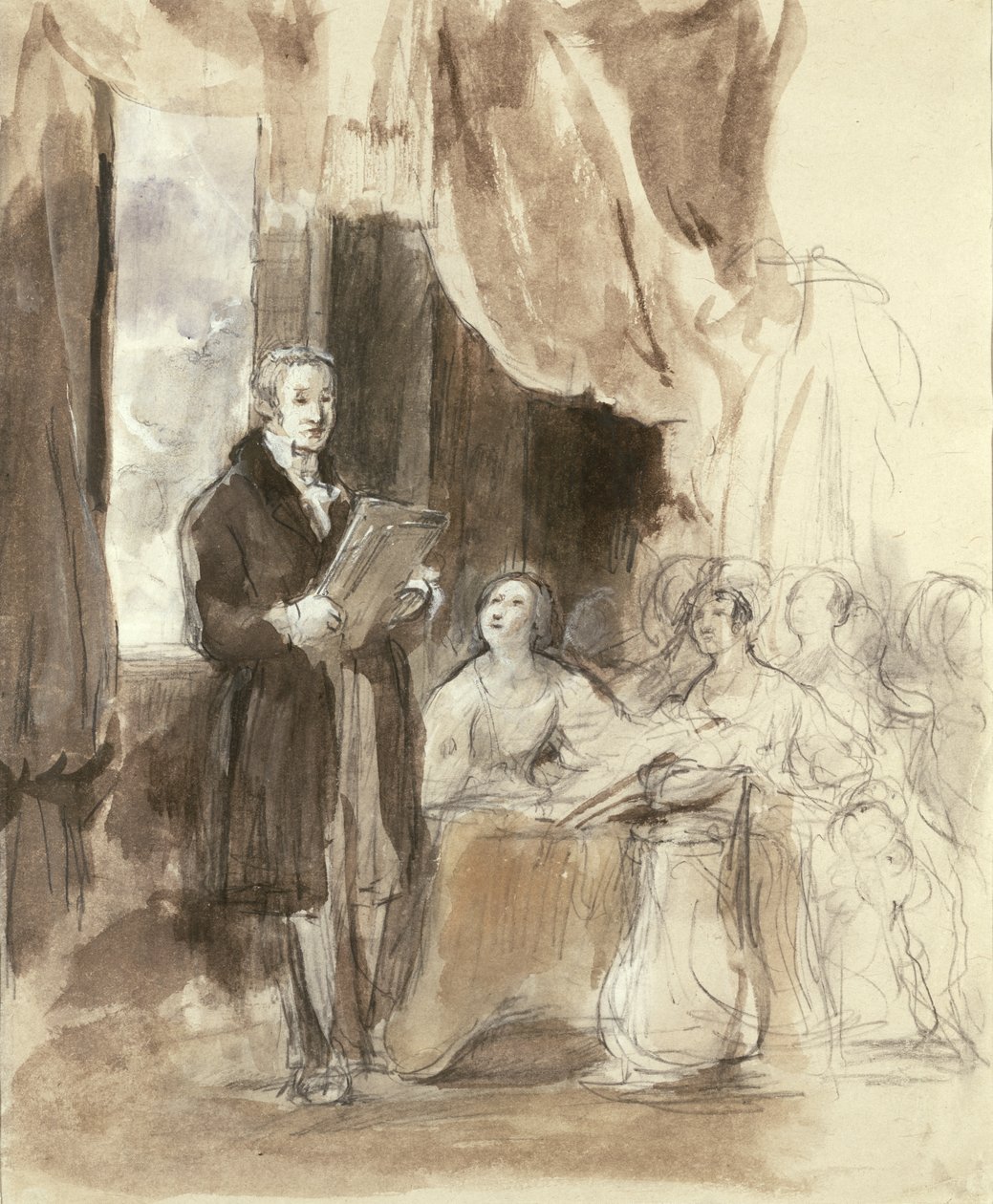 Sir Robert Peel lisant à la reine Victoria - David Wilkie