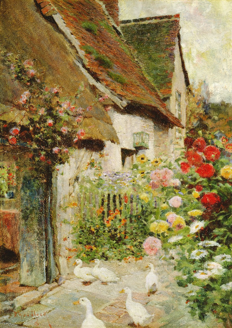 Porte de cottage | David Woodlock | Estampe d'art