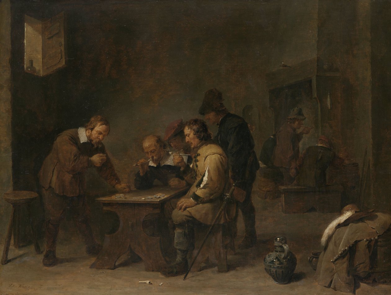 Les Joueurs, vers 1640 - David Teniers the Younger