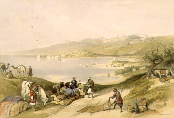 Sidon vers le Liban - David (after) Roberts