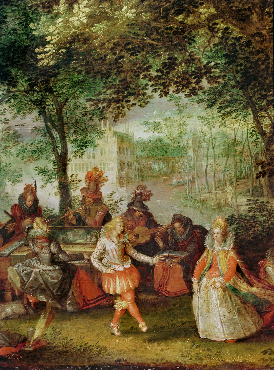 Le parti à la campagne ... - David (attr.) Vinckeboons