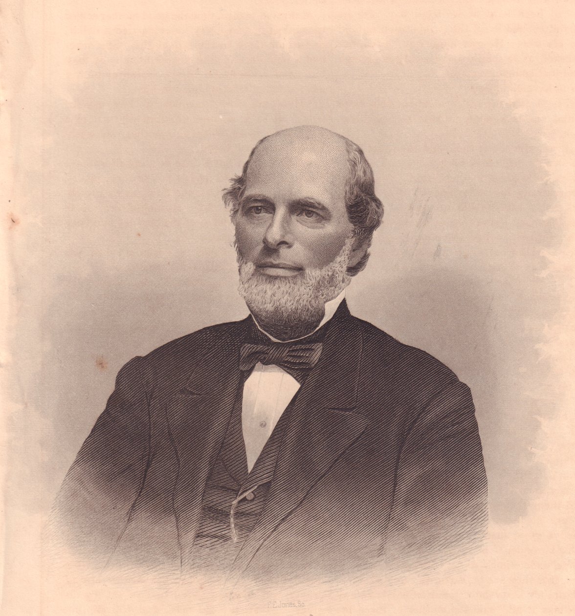 Portrait de George T Cobb (1813-1870), homme politique américain - John Ward Dunsmore