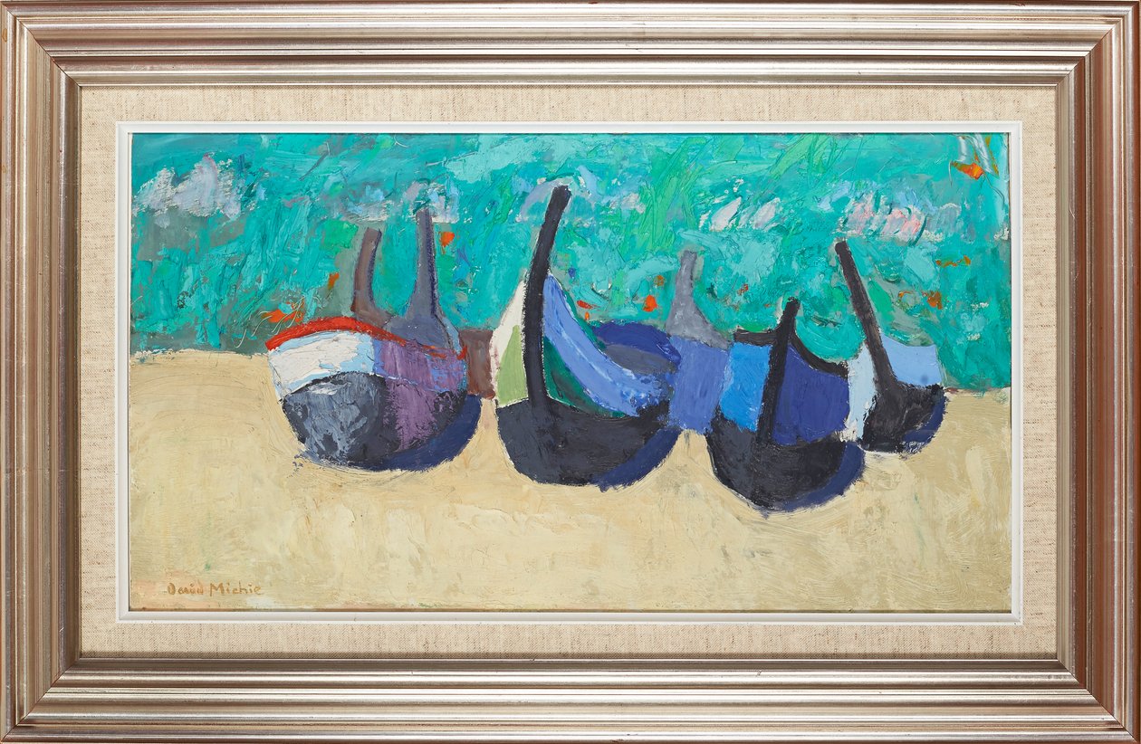 Bateaux à Nazaré - David Alan Redpath Michie